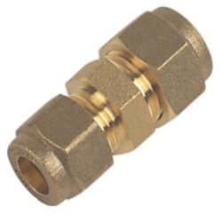 10mm to 8mm Copper Gas Pipe Straight Coupling