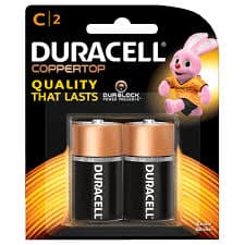 Duracell C Batteries (2)