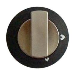 Spinflo Enigma Hob and Grill Knob (Black/Satin)