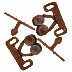 Double Roller Catch in Brown (Pack of 2)